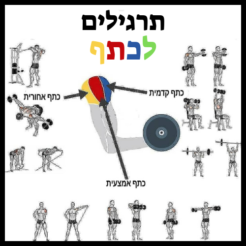 תרגילים לכתף בחדר הכושר