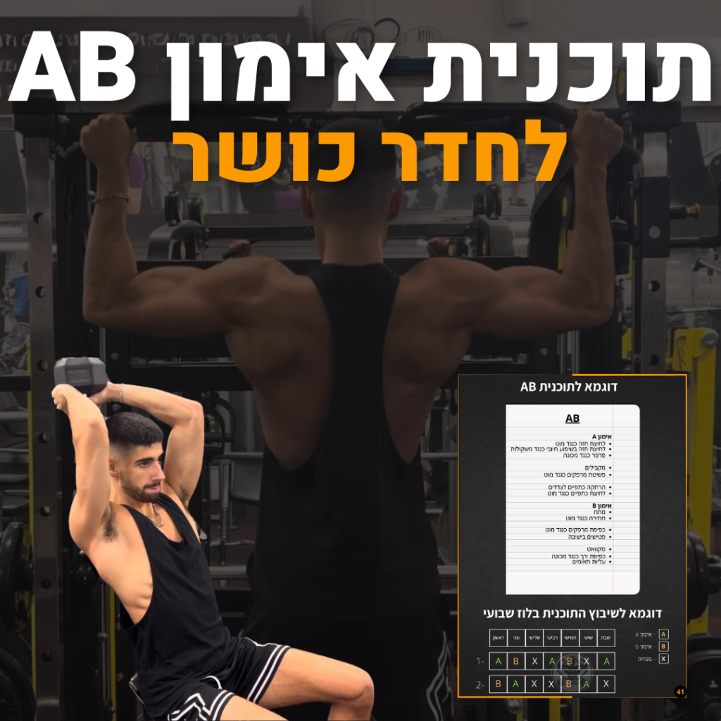 תוכנית אימון AB לבחדר כושר לתוצאות מקסימליות